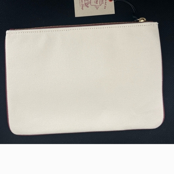NWT Coach Coffee Shop Pouch Canvas Merch Cafe Exclusive Lil Miss Jo - Picture 2 of 2